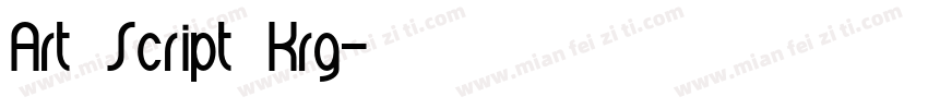 Art Script Krg字体转换
